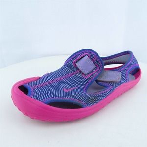 Nike Girls Fisherman Shoes Purple Synthetic Hook &‎ Loop Size T 12 Medium